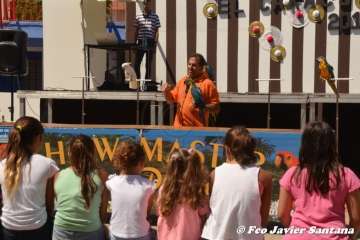 Espectáculo de aves exóticas de Paco Pluma en El Caracol (Foto Francisco Javier Santana)